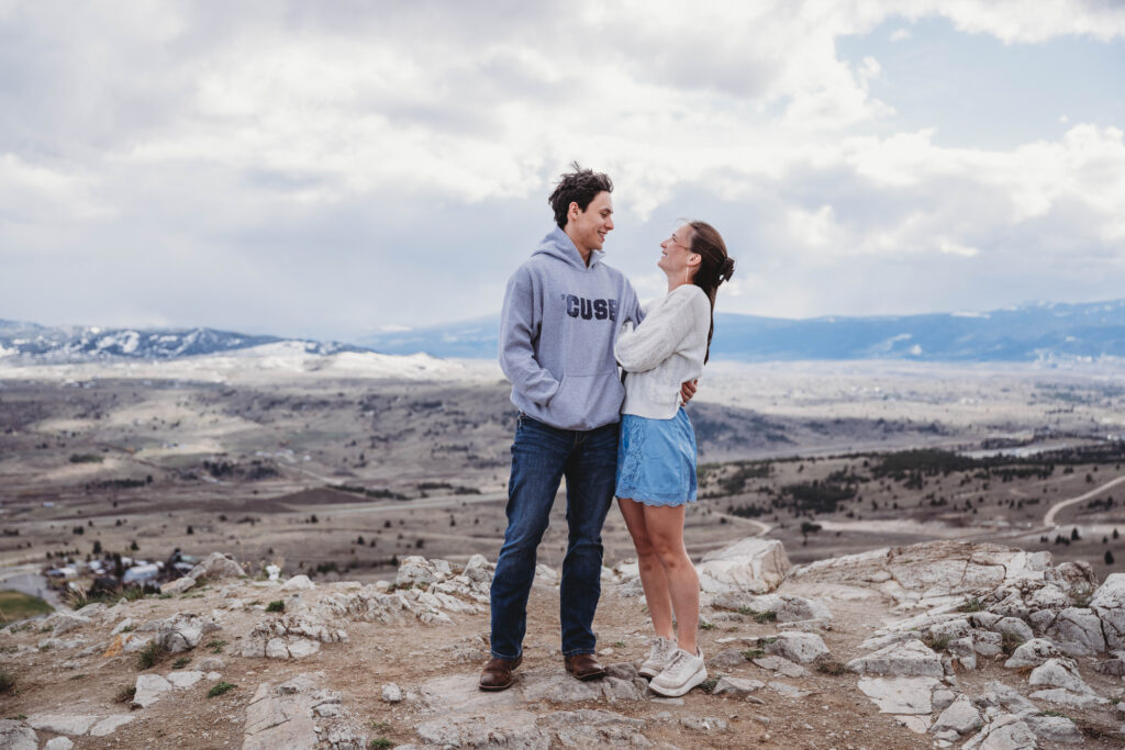 Mountain top views, couples photography