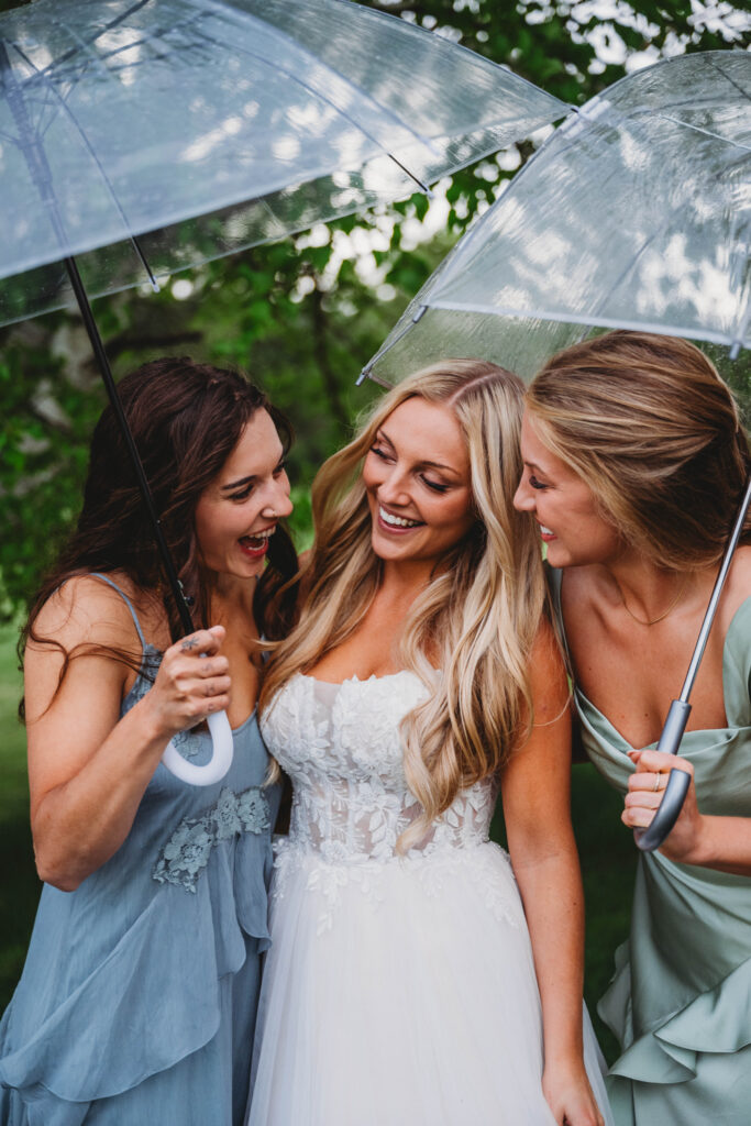 bride and bridesmaids